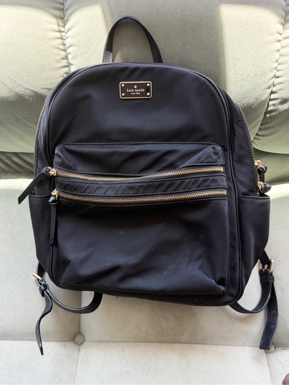 Kate Spade Wilson Road Bradley nylon backpack with gold-tone hardware